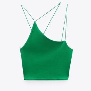 Zara Asymmetrical Crop Top